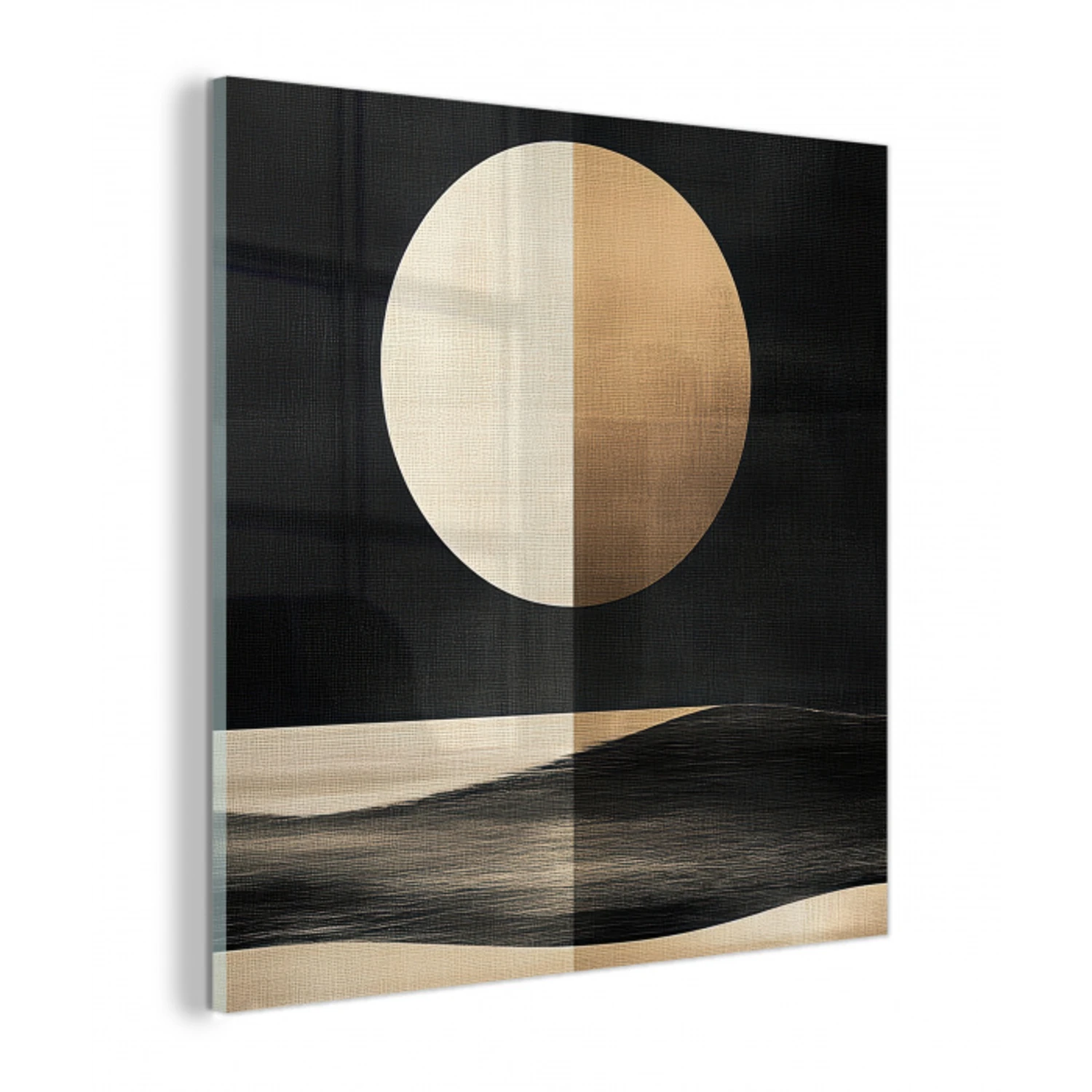 Maan - Cirkel - Goud plexiglas 5mm klein -z3d