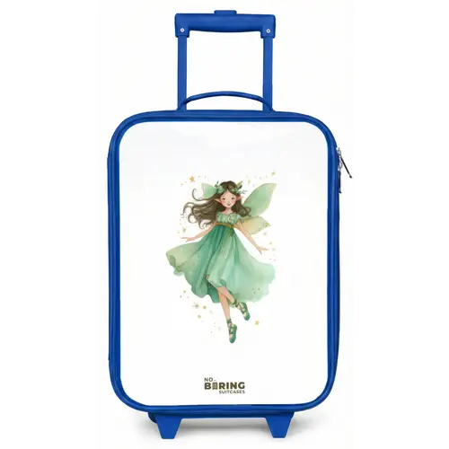 Zwevende groene elf Kinderkoffer - Blauw klein -zz3dotto