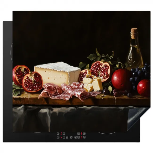 Stilleven - Vintage - Borrelplank Inductie beschermer vinyl 3mm middel -3d