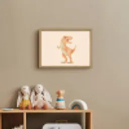 Dino - T-Rex - Oranje Light Box met batterij (Wandlamp kind) middel -sfeer2_kind
