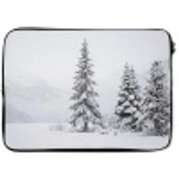 Fijnsparren - Sneeuw - Winter - Landschap - Stilte laptophoes neopreen klein -zkaufland3dotto