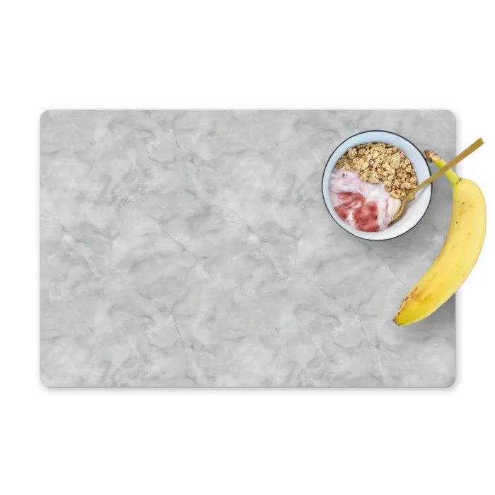 Grijs - Marmer - Mat Placemat vinyl groot 368 -zzzproduct_Kitchenyeah-website