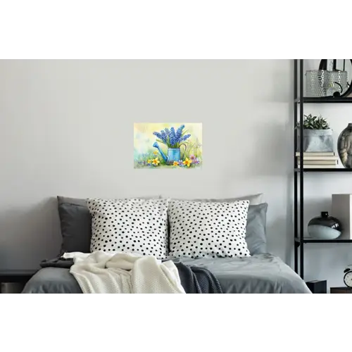 Gieter - Lavendel - Bloesems Muursticker klein -slaapkamer