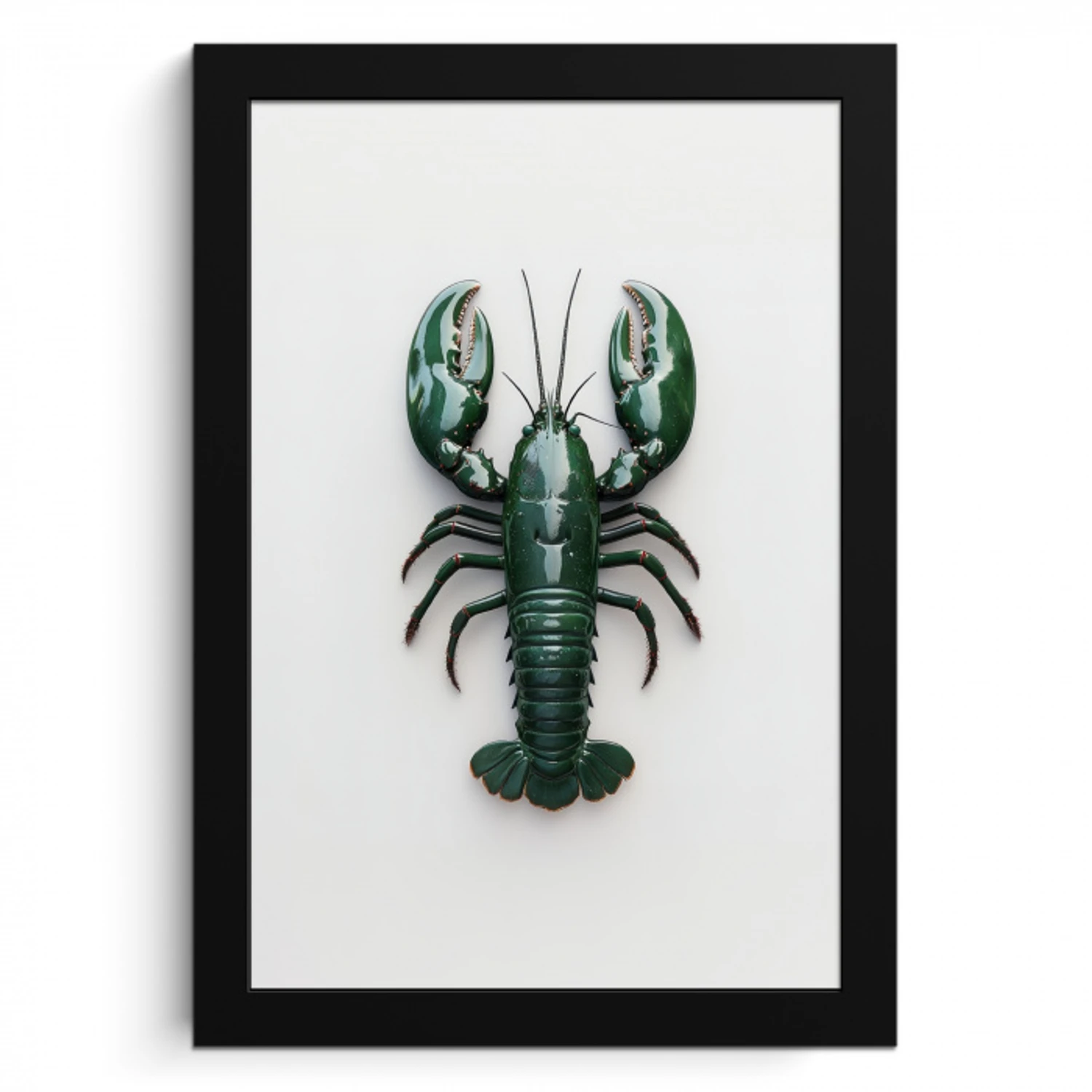 Kreeft - Glossier - Groen - Wit KitchenYeah - Keuken - Fotolijst klein -3d