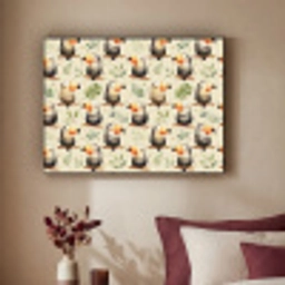 Toekans - Exotisch - Kleurrijk Textielframe zwart klein 947 -sfeer1
