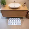 Modern - Patroon - Blauw - Roze Badmat klein 997 -sfeer1