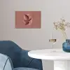 Illustratie - Vogels - Abstract - Roze poster papier klein -sfeer3