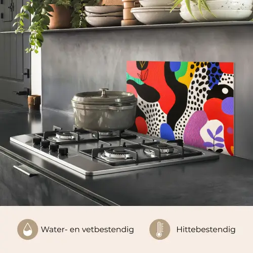 Abstract - Vormen - Kleuren - Stippen keuken achterwand spatscherm klein -usp_NL