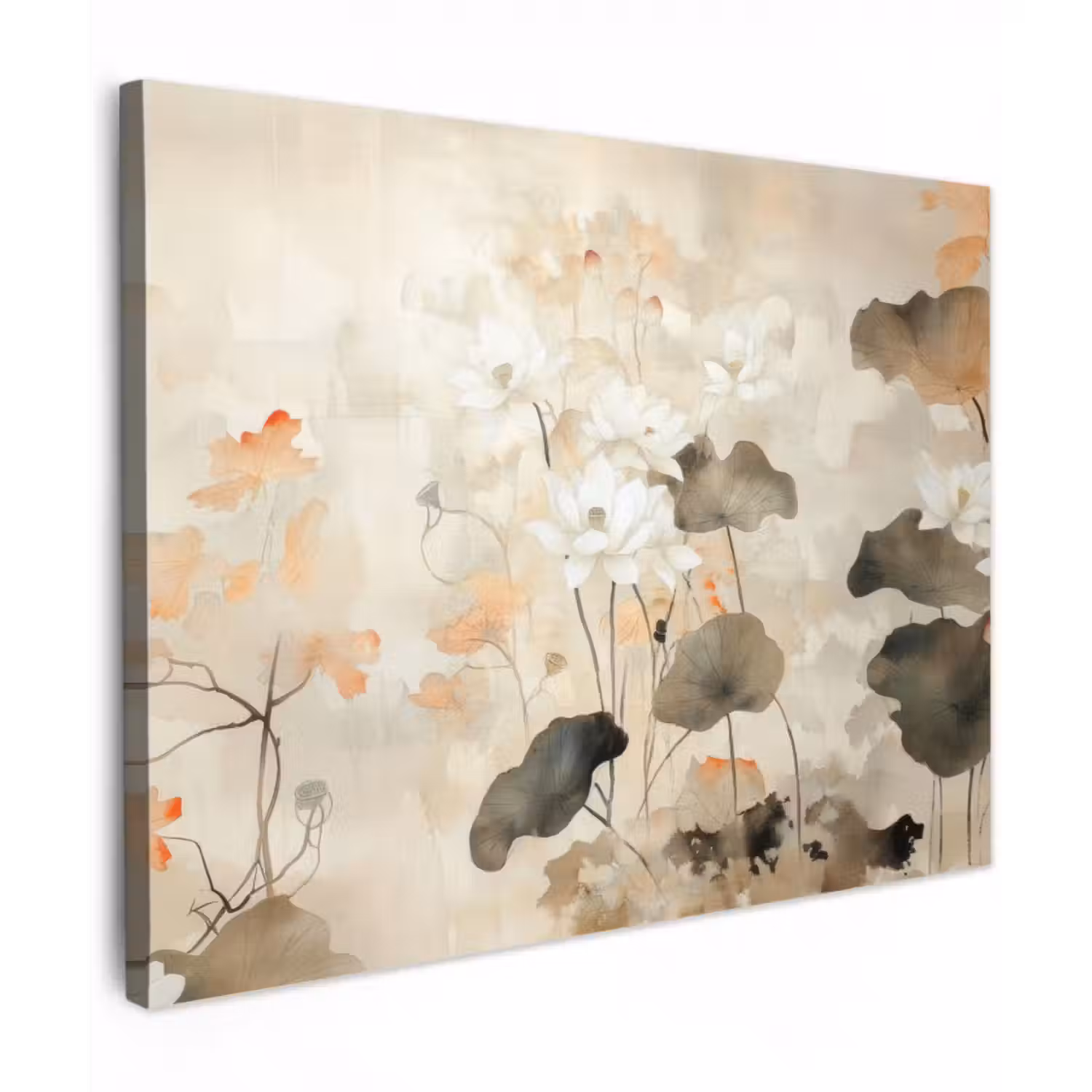 Leinwandbild - Blumen - Japandi - Wabi sabi