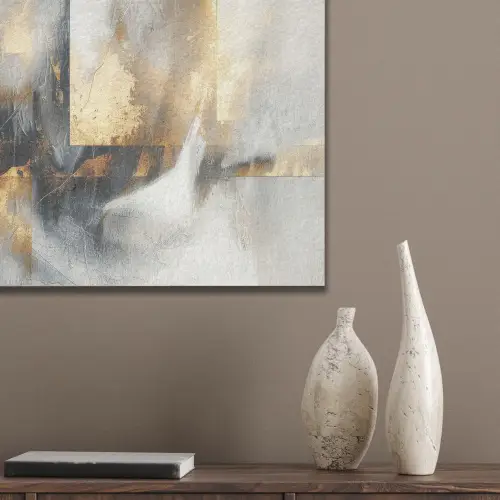 Kunst - Goud - Zilver - Abstract PET vilt klein -sfeer6_closeup