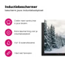 Weg - Sneeuw - Naaldbos - Winter - Avontuurlijk Inductie beschermer vinyl 3mm klein -wsfeer2_website