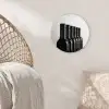 Wijnflessen - Zwart - Minimalistisch Wandcirkel plexiglas klein -sfeer5