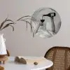 Lakens - Armen - Wijn - Glas Wandcirkel behangsticker klein -sfeer3