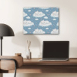 Kitten - Wolken - Blauw PET vilt klein 837 -sfeer5