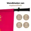 Kat - Kimono - Bloemen - Roze Wandkleed katoen klein -sfeer2