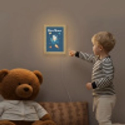 Raket - Haai - Ruimte Light Box met kabel (Kinderlampje) klein -sfeer4a_kind