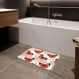 Vlinders - Retro - Kleurrijk Badmat klein 997 -sfeer3