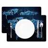 Wereldkaart - Waterstructuur - Blauw Placemat vinyl groot -zzsfeer2_Kitchenyeah-website