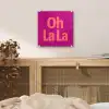 Oh la la - Luipaardprint - Roze plexiglas 5mm klein -sfeer4