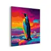 Ijsschots - Pinguïn - Abstract - Lucht aluminium wit klein -3d
