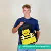 Dierenportret - bij - geel Rugzak - Zwart middel -sfeer7_NL