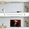 Vrouw - Kersen - Slagroom keuken achterwand spatscherm klein -voor_na_NL