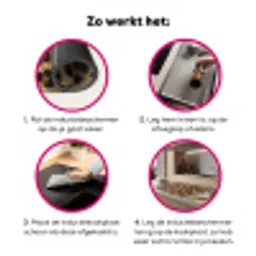 Luipaard - Vacht - Klassiek - Bruin Inductie beschermer vinyl 3mm klein -wsfeer9_website