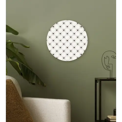 Stippen - Hart - Patroon Wandcirkel plexiglas klein 852 -sfeer3