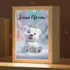 Ijsbeer - Kroon - Winter Light Box met kabel (Kinderlampje) klein -zzz_3d_website
