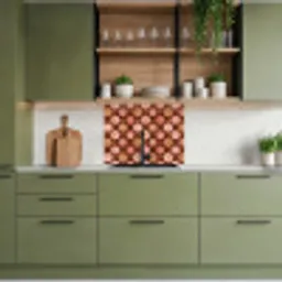 Geometrisch - Bloemen - Kleurrijk keuken achterwand 2 middel 865 -sfeer3