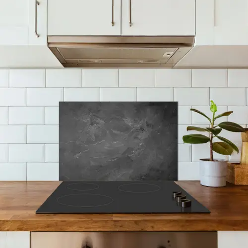 Structuur - Cement - Beton - Grijs - Vintage keuken achterwand spatscherm klein -sfeer2