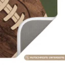 Football - Hout - Sport - Groen Badmat klein -USP_AntislipDE