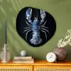 Kreeft - Delftsblauw - Schild - Stoer Wandcirkel Organisch Plexiglas middel -sfeer2