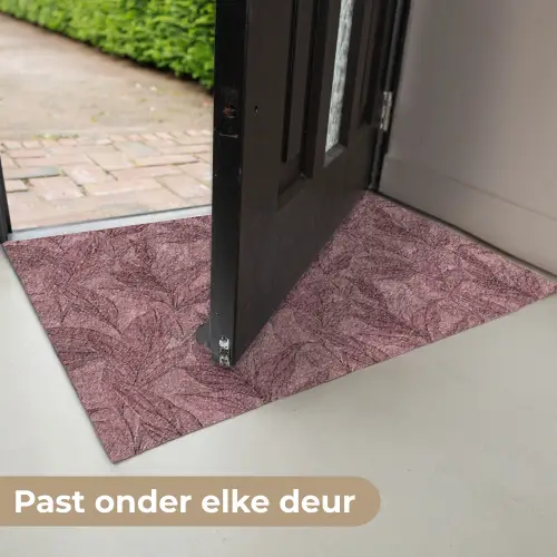 Bladeren - Patroon - Paars Deurmat klein 898 -USP_NL
