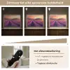 Lavendelveld - Zonsondergang - Paars Light Box met batterij (Wandlamp) middel -USP_dimbaarNL