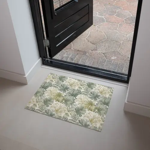 Bladeren - Botanisch - Groen Deurmat klein 898 -sfeer5