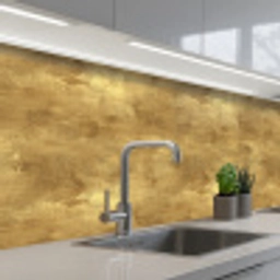 Industrieel - Textuur - Goud keuken achterwand 2 middel 871 -3d_schuin