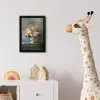 Orchidee - Boeket - Vaas - Bloemen fotolijst zwart zonder passe partout klein -usfeer4_kinderkamer