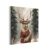 Winter - Bos - Rendier - Donker aluminium wit klein -3d