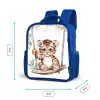 Tijger - Dier - Kinderen - Jungle Kinderrugzak - Blauw middel -productfoto_formaten