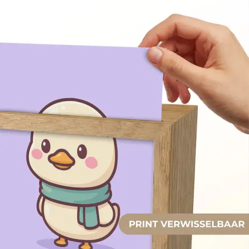 Eend - Sjaal - Paars Light Box met kabel (Kinderlampje) klein -USP_websiteprintNL