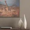 Giraffen - Hoog gras - Acaciabomen PET vilt klein -sfeer6_closeup