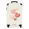 Zwevende harten in zachte rode en roze tinten NBS - Handbagage koffer - Volwassenen Unisex middel -productfoto_recht