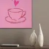Thee - Roze - Valentijn - Tekst PET vilt klein -sfeer6_closeup
