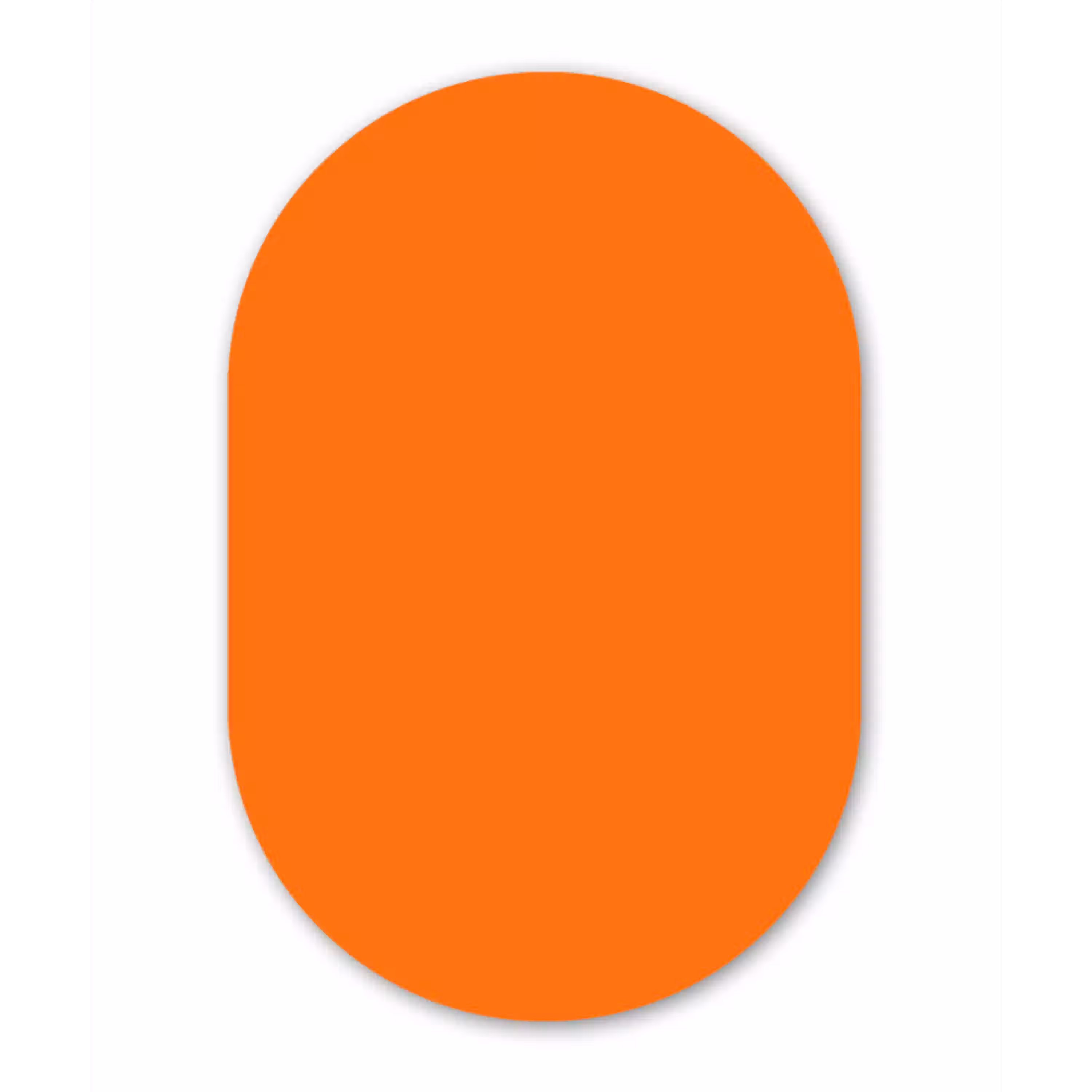 Spiced - Pumpkin - Oranje Wandcirkel Ovaal Aluminium middel 839 -3d