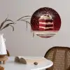 Rode - Velvet - Taart - Eten Wandcirkel behangsticker klein -sfeer3