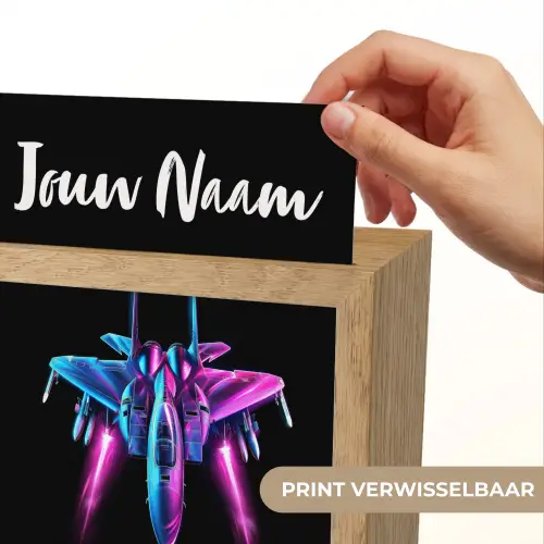 Straaljager - Blauw - Kleuren - Jongens - Zwart Light Box met kabel (Kinderlampje) klein -USP_websiteprintNL