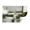 Penseelstreken - Groen - Abstract - Japandi Muursticker klein -3d