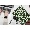 Groen - Organische vlakken - Crème laptophoes neopreen klein 279 -bureau