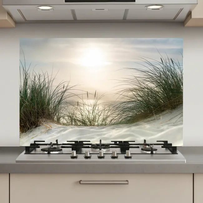 Zand - Gras - Zon keuken achterwand spatscherm klein -3d_website